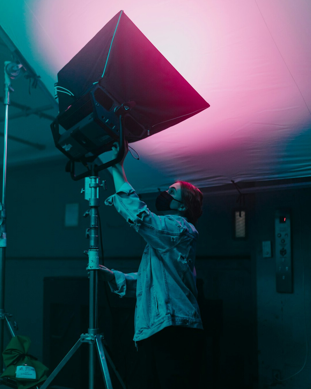 makeup artist on set