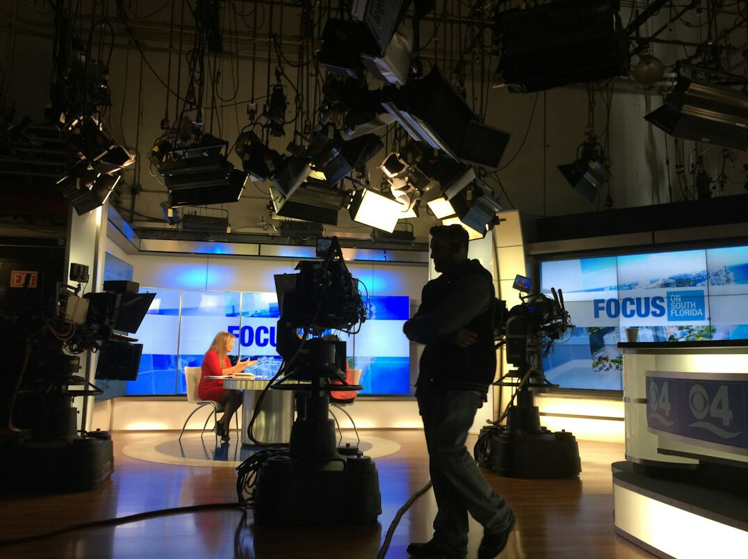 tv studio camera crew