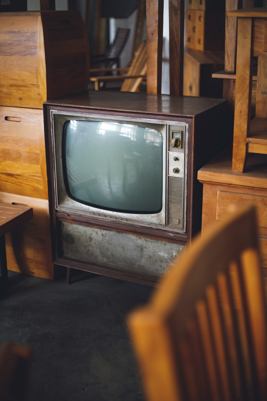 vintage television set